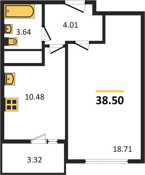 Фото №1: 1-комнатная квартира 41 м² - Берёзовый, Прикубанский внутригородской округ, жилой комплекс Огурцы, мкр. Витаминкомбинат, ул. Целиноградская, 2Ик2
