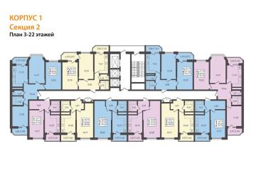 Фото №3: 1-комнатная квартира 40 м² - Берёзовый, мкр. Витаминкомбинат, ул. Целиноградская, 2Ик2