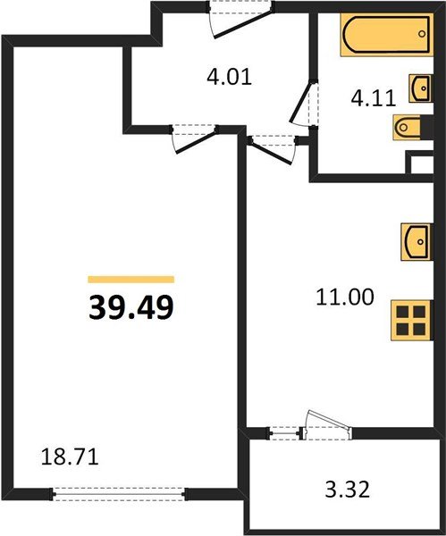 Фото №1: 1-комнатная квартира 41 м² - Берёзовый, Прикубанский внутригородской округ, жилой комплекс Огурцы, мкр. Витаминкомбинат, ул. Целиноградская, 2Ик2