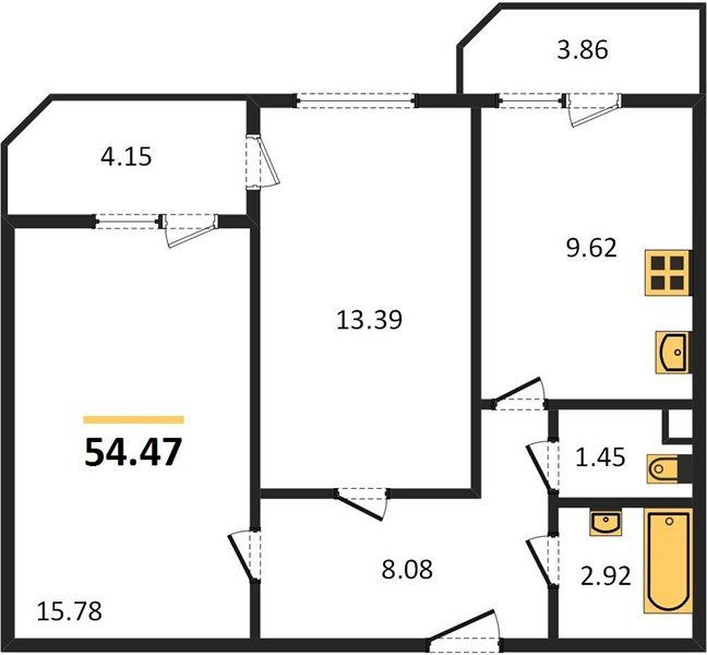Фото №1: 2-комнатная квартира 60 м² - Берёзовый, Прикубанский внутригородской округ, жилой комплекс Огурцы, мкр. Витаминкомбинат, ул. Целиноградская, 2Ик2