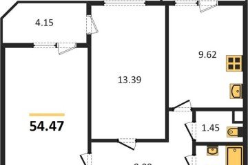 Фото №1: 2-комнатная квартира 60 м² - Берёзовый, мкр. Витаминкомбинат, ул. Целиноградская, 2Ик2