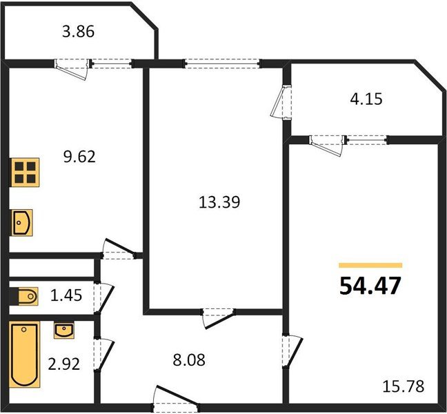 Фото №1: 2-комнатная квартира 60 м² - Берёзовый, Прикубанский внутригородской округ, жилой комплекс Огурцы, мкр. Витаминкомбинат, ул. Целиноградская, 2Ик2