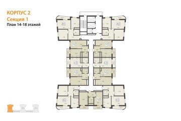 Фото №3: 1-комнатная квартира 37 м² - Берёзовый, мкр. Прикубанский внутригородской округ, 