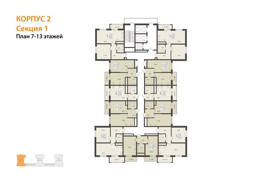 Фото №3: Студия 23 м² - Берёзовый, Витаминкомбинат, мкр. Прикубанский внутригородской округ