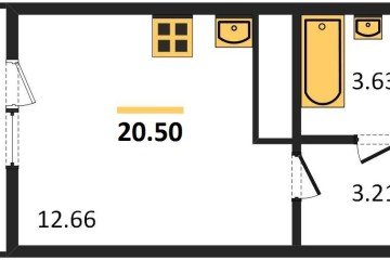 Фото №1: Студия 23 м² - Берёзовый, мкр. Прикубанский внутригородской округ, 