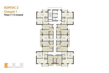 Фото №3: 1-комнатная квартира 38 м² - Берёзовый, мкр. Прикубанский внутригородской округ, 