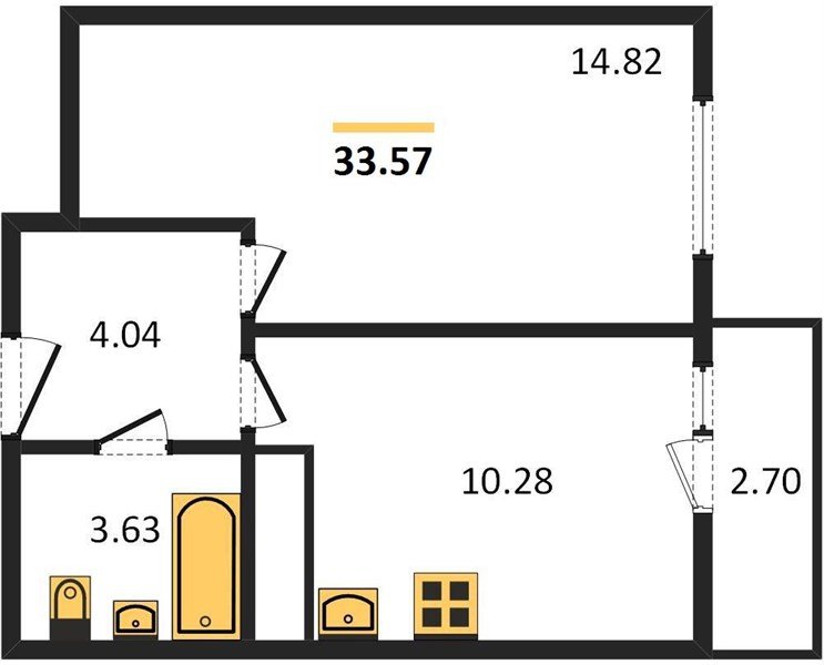 Фото №1: 1-комнатная квартира 37 м² - Берёзовый, Витаминкомбинат, мкр. Прикубанский внутригородской округ