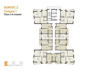 Фото №3: 1-комнатная квартира 37 м² - Берёзовый, мкр. Прикубанский внутригородской округ, 
