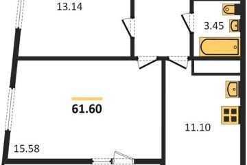 Фото №1: 2-комнатная квартира 61 м² - Берёзовый, мкр. Прикубанский внутригородской округ, 