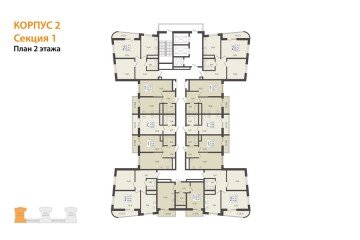 Фото №3: 1-комнатная квартира 38 м² - Берёзовый, мкр. Прикубанский внутригородской округ, 