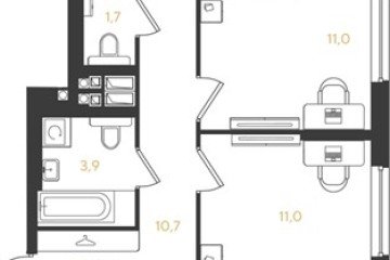 Фото №1: 3-комнатная квартира 77 м² - Краснодар, мкр. Прикубанский внутригородской округ, 