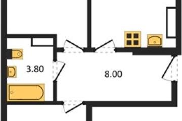 Фото №1: 2-комнатная квартира 63 м² - Краснодар, мкр. Прикубанский внутригородской округ, 
