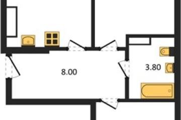 Фото №1: 2-комнатная квартира 63 м² - Краснодар, мкр. Прикубанский внутригородской округ, 