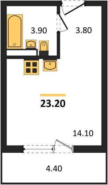 Фото №1: Студия 23 м² - Краснодар, мкр. Прикубанский внутригородской округ