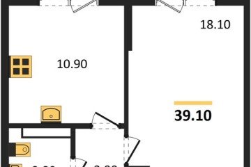 Фото №1: 1-комнатная квартира 39 м² - Краснодар, мкр. Прикубанский внутригородской округ, 