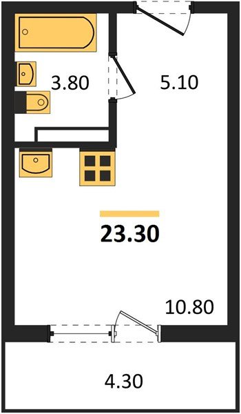Фото №1: Студия 23 м² - Краснодар, Прикубанский внутригородской округ
