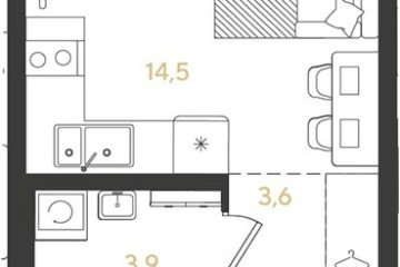 Фото №1: Студия 22 м² - Краснодар, мкр. жилой комплекс Самолёт-7, 