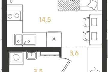 Фото №1: Студия 21 м² - Краснодар, мкр. жилой комплекс Самолёт-7, 