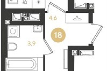 Фото №1: 1-комнатная квартира 42 м² - Краснодар, мкр. жилой комплекс Самолёт-7, 