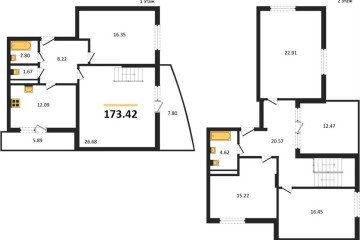 Фото №1: 5+-комнатная квартира 173 м² - Краснодар, мкр. жилой комплекс Кино, ул. Уральская, 100/5