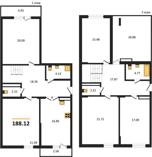 Фото №1: 5+-комнатная квартира 188 м² - Краснодар, жилой комплекс Кино, ул. Уральская, 100/5