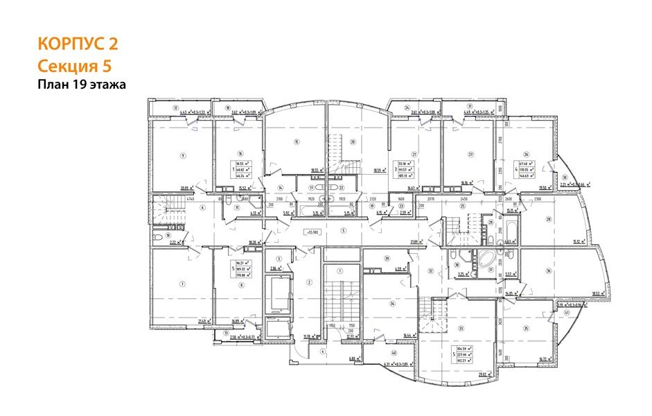 Фото №3: 5+-комнатная квартира 188 м² - Краснодар, жилой комплекс Кино, ул. Уральская, 100/5