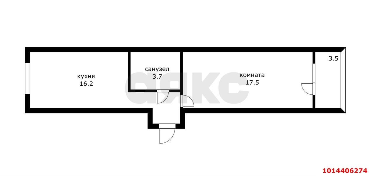 Фото №15: 1-комнатная квартира 42 м² - Российский, Прикубанский внутригородской округ, ул. Очаковская, 13