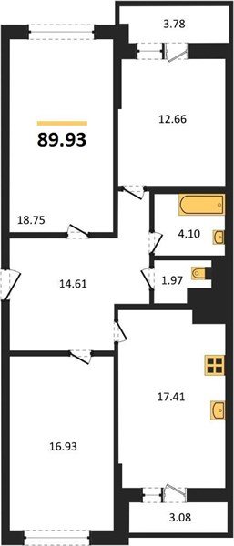 Фото №1: 3-комнатная квартира 89 м² - Краснодар, Плодородный-2, ул. Константиновская, 5лит6