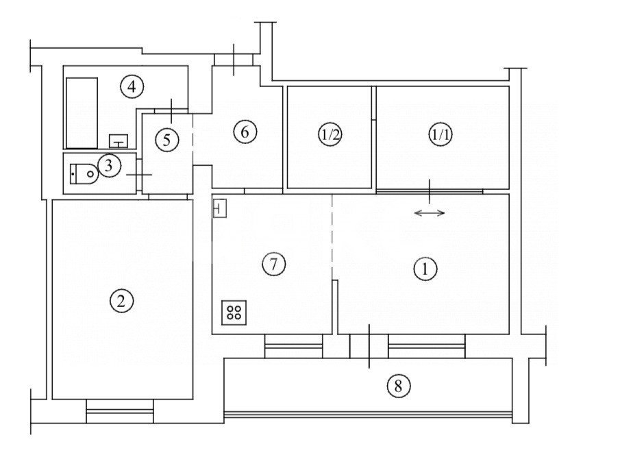 Фото №26: 2-комнатная квартира 50 м² - Горячий Ключ, Администрация, ул. Революции, 1