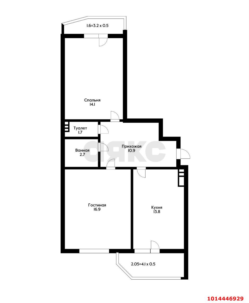 Фото №18: 2-комнатная квартира 65 м² - Краснодар, жилой комплекс Севастопольский, ул. Восточно-Кругликовская, 18/1