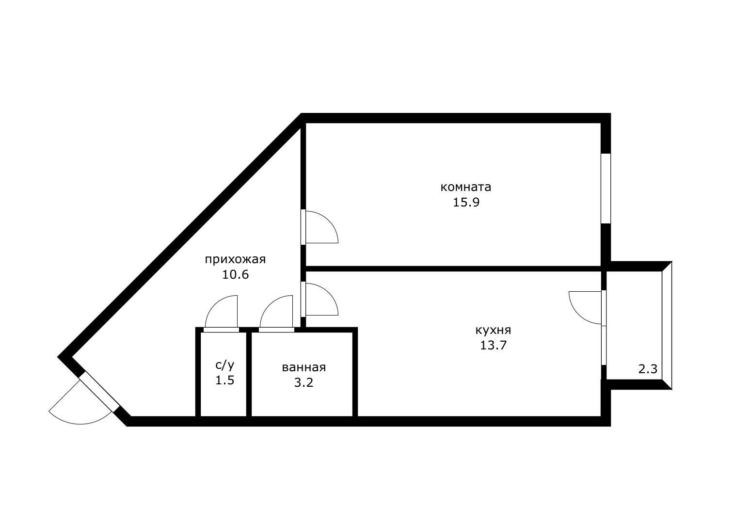 Фото №13: 1-комнатная квартира 47 м² - Краснодар, Завод Радиоизмерительных Приборов, Прикубанский внутригородской округ, п. Калинино, пер. Ленинский, 6