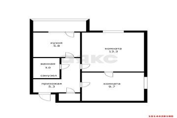 Фото №5: 2-комнатная квартира 41 м² - Краснодар, мкр. Фестивальный, ул. Гагарина, 73