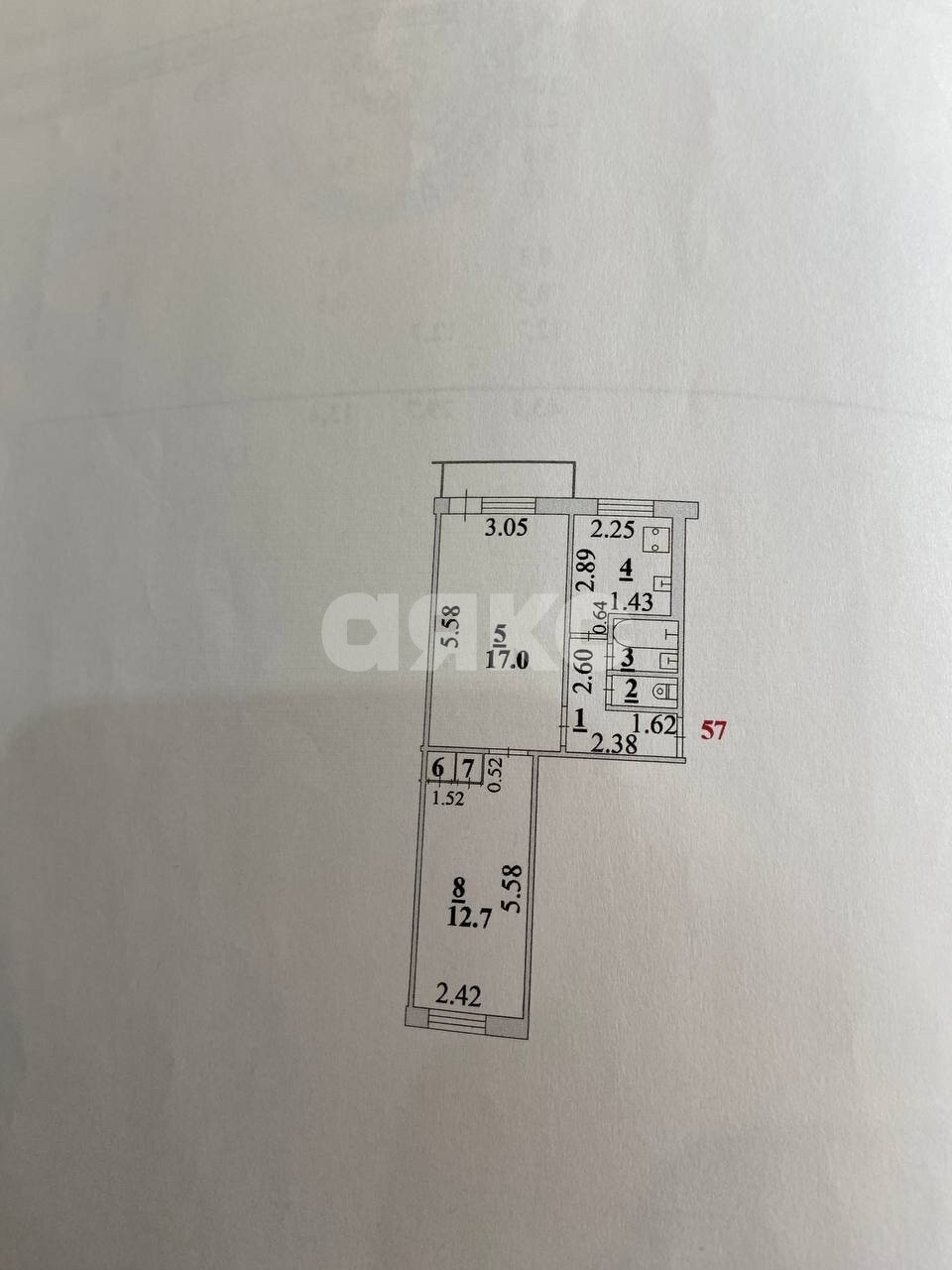 Фото №12: 2-комнатная квартира 43 м² - Липецк, Тракторный, ул. Семёна Кондарева, 2