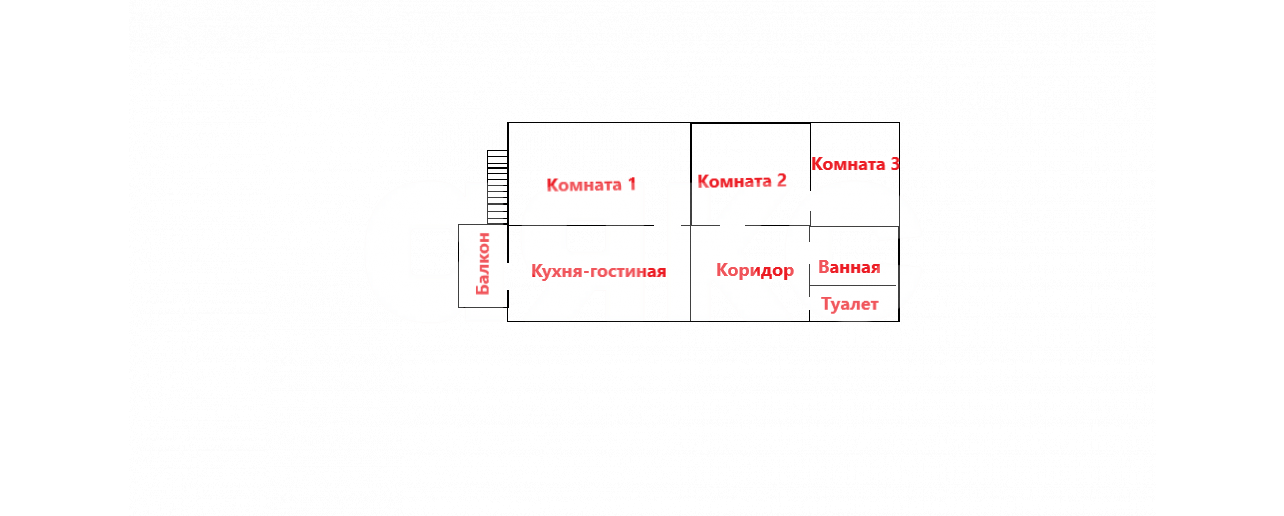 Фото №28: 3-комнатная квартира 62 м² - Стрелка, ул. Советская, 45