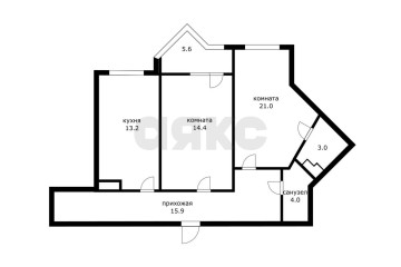 Фото №1: 2-комнатная квартира 80 м² - Краснодар, мкр. 2-я Площадка, ул. Ветеранов, 85к5
