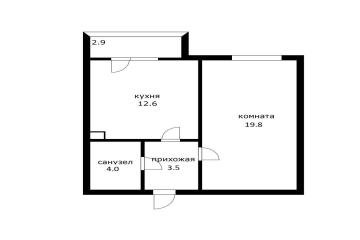 Фото №5: 1-комнатная квартира 40 м² - Адыгейск, пр-кт Ленина, 31