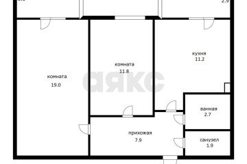 Фото №5: 2-комнатная квартира 56 м² - Адыгейск, пр-кт Ленина, 31