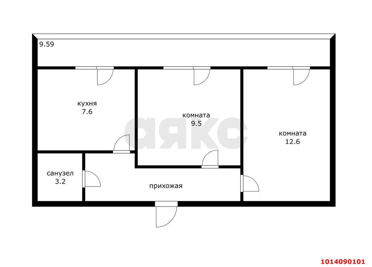 Фото №15: 2-комнатная квартира 49 м² - Новая Адыгея, жилой комплекс Виноград 2, ул. Бжегокайская, 25/1к11