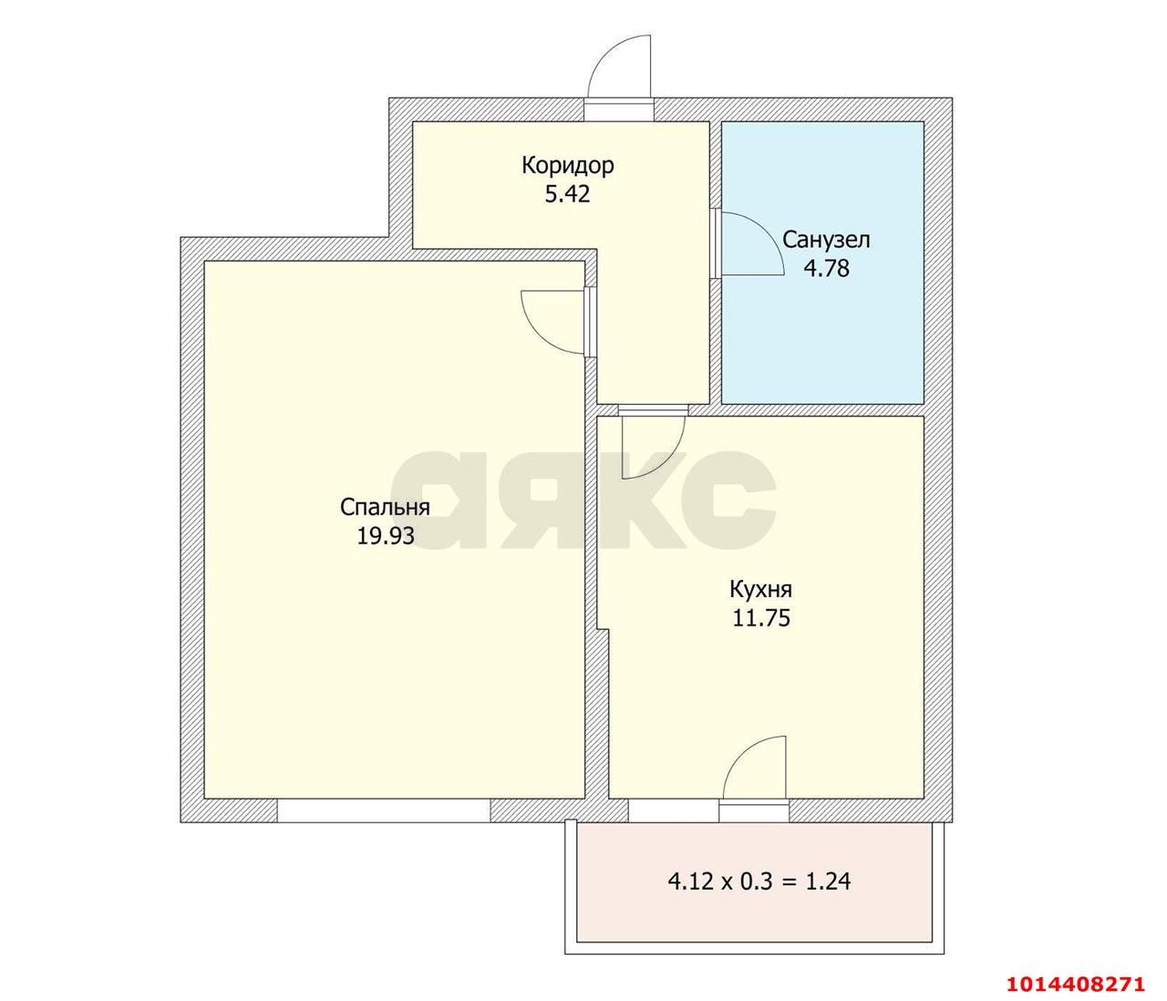 Фото №6: 1-комнатная квартира 46 м² - Краснодар, жилой комплекс На Стахановской, ул. Стахановская, 1кП