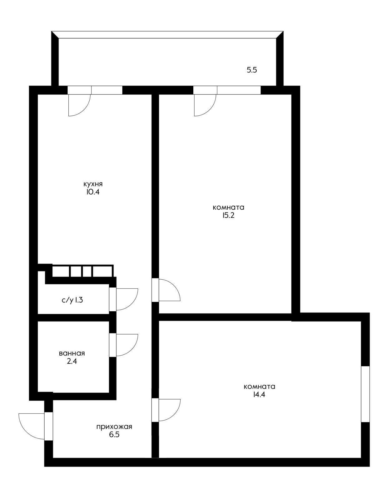 Фото №16: 2-комнатная квартира 55 м² - Краснодар, Прикубанский внутригородской округ, Калинино, Завод Радиоизмерительных Приборов, мкр. ЖК Акварели-2, ул. Тепличная, 62/1к5