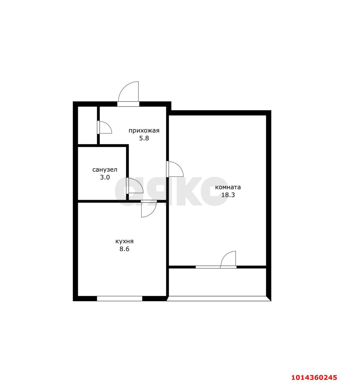 Фото №9: 1-комнатная квартира 37 м² - Краснодар, Центральный, ул. Митрофана Седина, 175