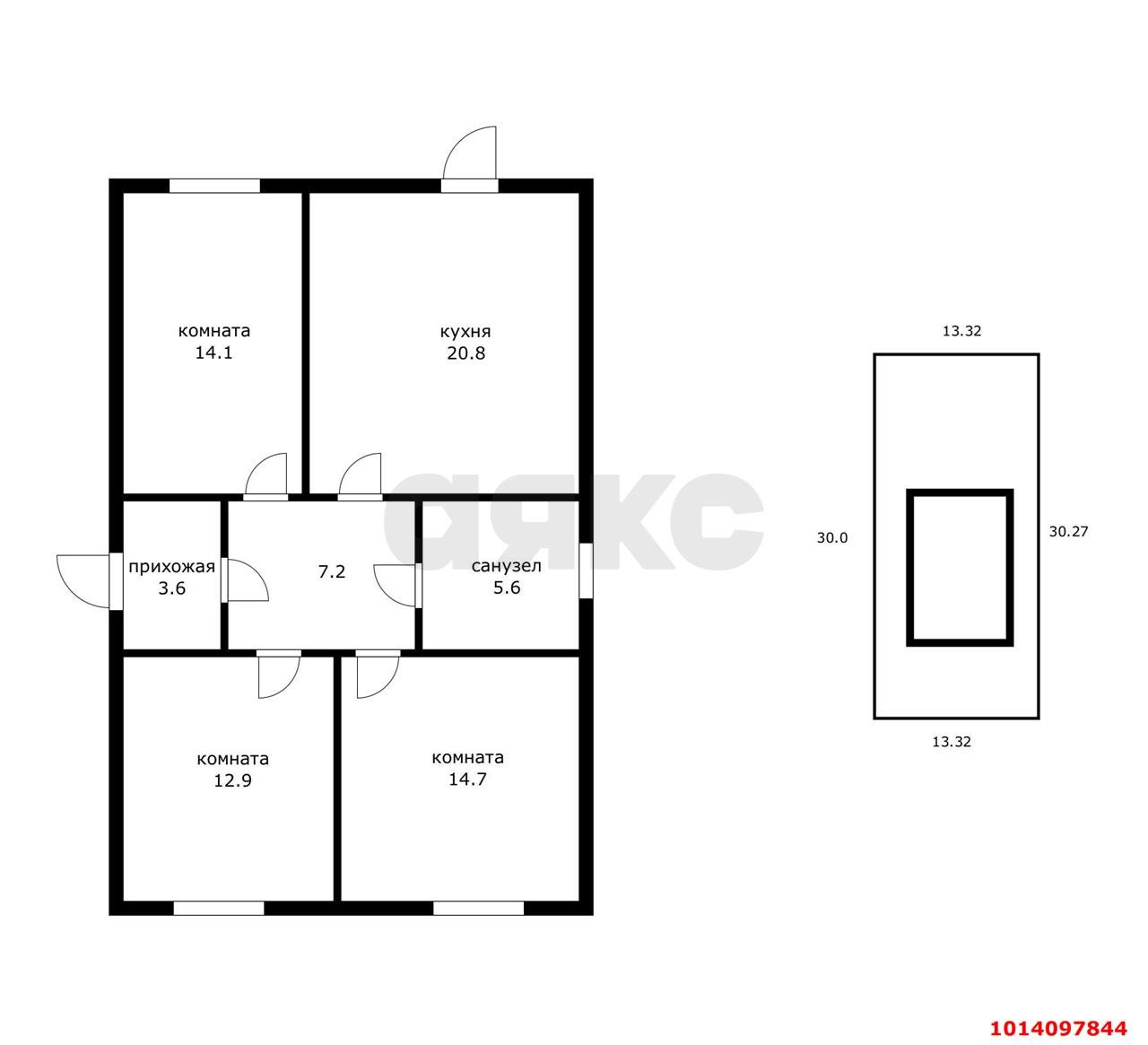 Фото №8: Дом 90 м² + 4 сот. - Красносельское, ул. Школьная, 1/9