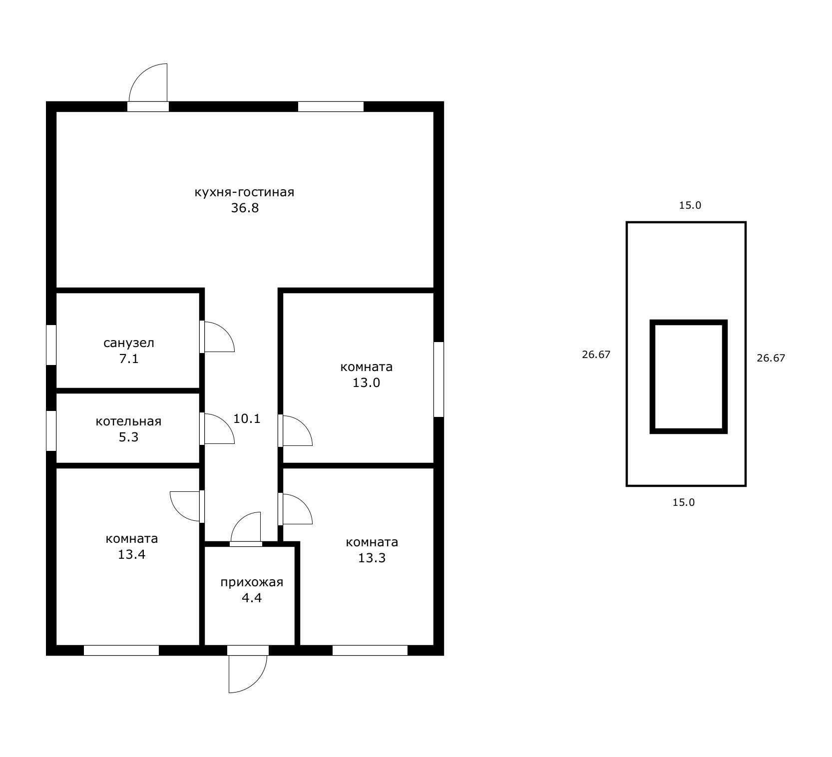 Фото №9: Дом 110 м² + 4 сот. - Красносельское, ул. Октябрьская, 1