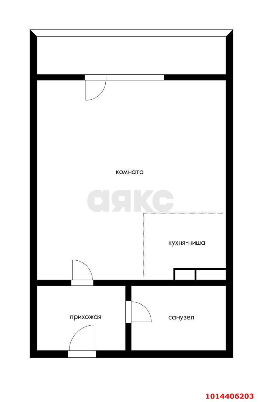 Фото №4: Студия 28 м² - Знаменский, Родные Просторы, ул. Природная, 10Бк24