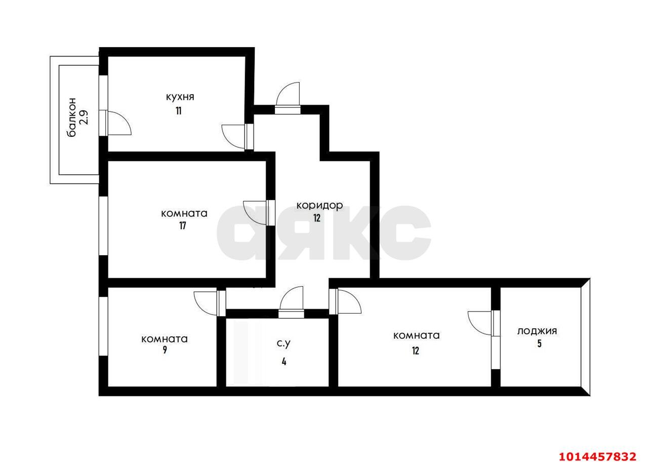 Фото №1: 3-комнатная квартира 75 м² - Краснодар, Западный внутригородской округ, ул. имени П.М. Гаврилова, 60