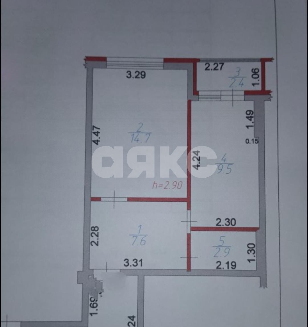 Фото №9: 1-комнатная квартира 34 м² - Горячий Ключ, Курортная Зона, ул. Калинина, 15