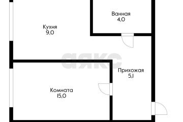 Фото №1: 1-комнатная квартира 33 м² - Российский, мкр. Прикубанский внутригородской округ, ул. Тепличная