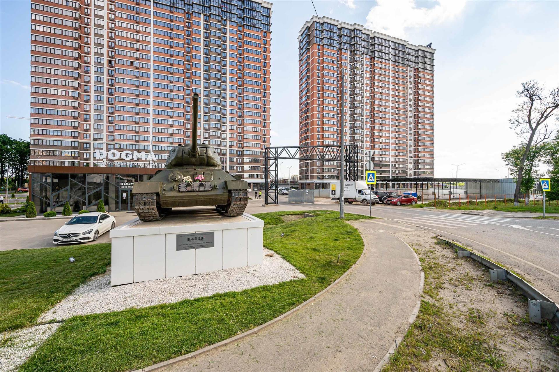 Фото №2: 1-комнатная квартира 34 м² - Краснодар, Прикубанский внутригородской округ, мкр. Парк Победы, ул. Героя Пешкова, 14к3