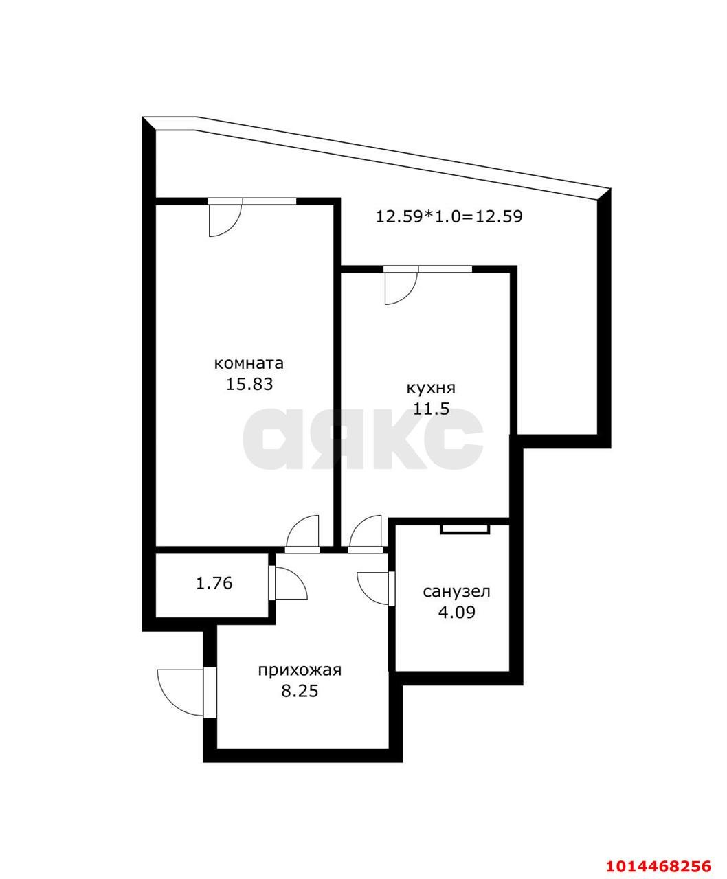 Фото №13: 1-комнатная квартира 41 м² - Краснодар, жилой комплекс Дуэт, ул. Душистая, 79к1