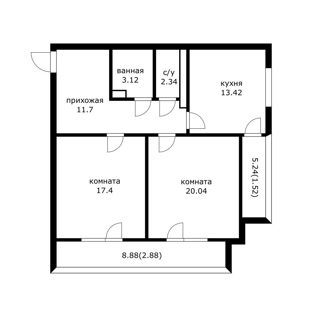 Фото №16: 2-комнатная квартира 69 м² - Краснодар, Западный внутригородской округ, мкр. Фестивальный, ул. Морская, 45